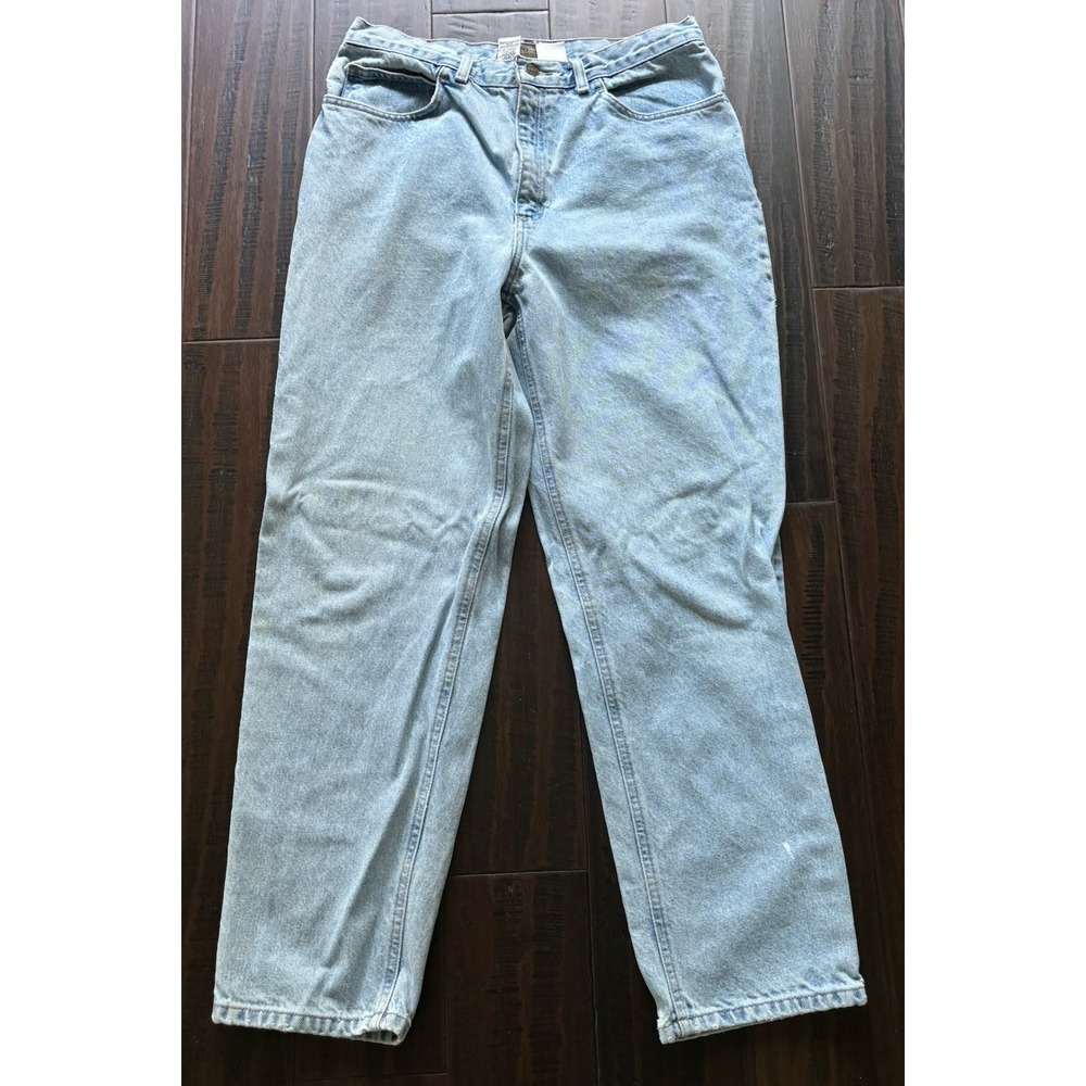 Vintage Jones Jeans Womens 14P Light Wash Tapered High Rise Y2K 90s READ